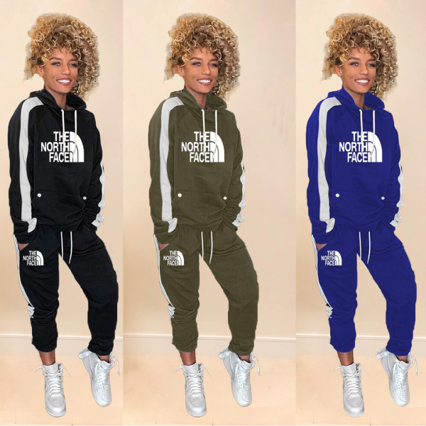 Women Hoodie Tight Pants Sport 3 Colors Outdoor Outfits KSN5093