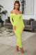 Autumn package hip V-neck long sleeve dress SUM374