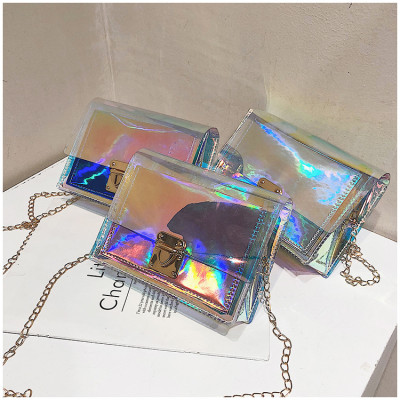 Laser Transparent Interlock Small Square Baonu ZX123