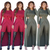 New Design Long Style Hollow Out T-Shirt Skinny Pants SMD6640
