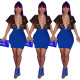 Ladies Sequin Sexy Deep V Neck Mini Dress Q258