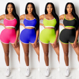 Ladies yoga short camisole two-piece suit CYF3635