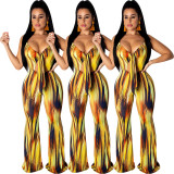 Wholesale Ladies Polyester Spaghetti Strap Jumpsuit R6206