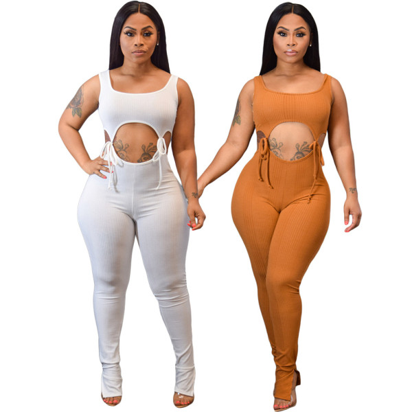 Sexy sleeveless strapless jumpsuit CH7504