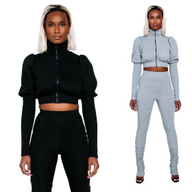 Pit strip cloth leisure sports two-piece suit LML079