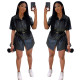 Latest Black Short Clubwear Half Sleeves Female Dress F8233