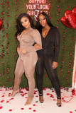 Sexy Zipper V-Neck Long Sleeves Pocket Bodycon Jumpsuit Q682