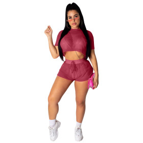 Factory Price Summer Outdoor Women Shorts Suits DN8261