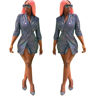 Fashion Casual Rhinestone Bling Bling Jackets TRS885