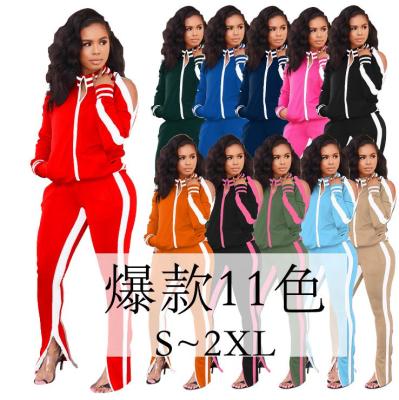 Sexy Solid Color Button Round Neck Long Sleeves Top H08-240
