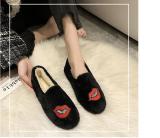 Plus velvet socks flat-bottomed peas shoes soft-soled shoes GCB2