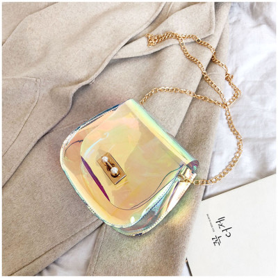 Razor transparent bag inclined jelly saddle bag JY7403