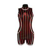 Striped Running Sleeveless Short Jumpsuit For Sale TK6008