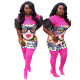 Lovely Clubwear Women Cartoon Pattern Mini Dress LS6213