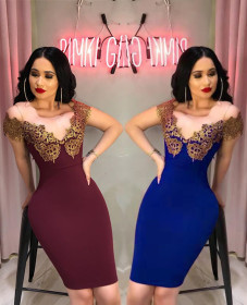 Elegant Sleeveless Bdocyon Midi Dress LA3062