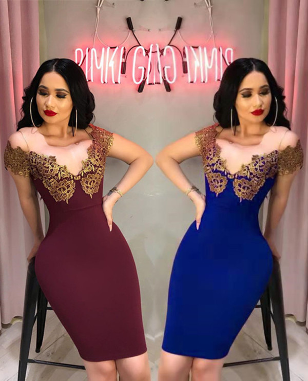 Elegant Sleeveless Bdocyon Midi Dress LA3062