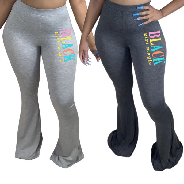 Hot selling hot spot printed cotton pants LD8783