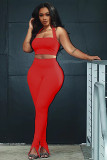 Fashionable trousers, split neck slings, nightclub style, slim-fit tube top SM9095