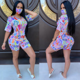 Women's digital printing fashion casual two-piece suit ARM8205