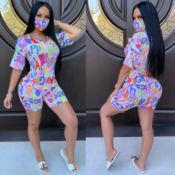 Women's digital printing fashion casual two-piece suit ARM8205