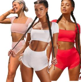 Elastic two-piece yoga set HG5322