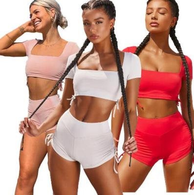 Elastic two-piece yoga set HG5322