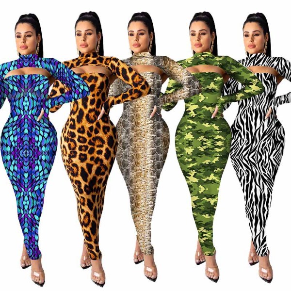 Knit dress long sleeve two-piece suit MYF9548