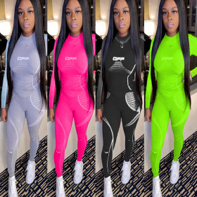 Fashion Digital Printing multicolor Two Piece Suit MR2050