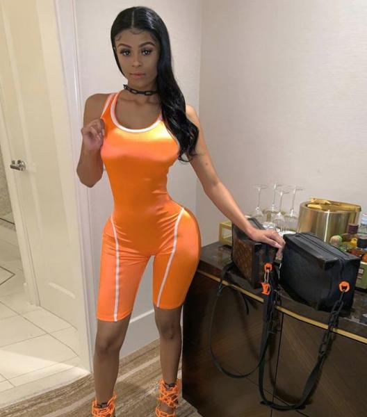Hot-selling slim fluorescent zipper sports jumpsuit P961001K