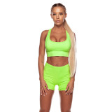 Fitness sweat-absorbent yoga shorts suit FN99821
