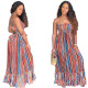 Loose dress with neck, back and ribbon wrapped around chest MO784