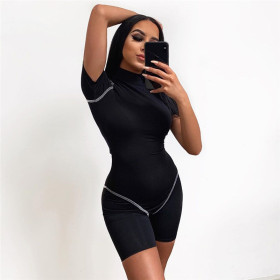 Slim shorts women's zipper jumpsuit HP6476W05