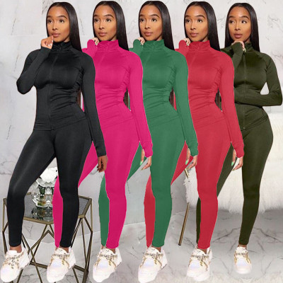 Sexy women's autumn new hot style fashion casual sports suit KSN8011