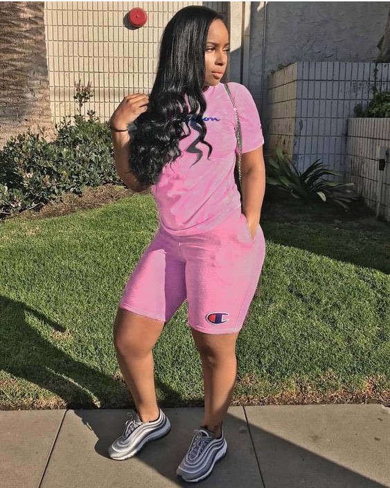 Women Summer Tracksuit 2 Pcs Sets OYW1917