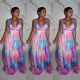 Women's fashion sexy digital print dress YS358