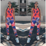 Printed two-piece chest covering SM9014