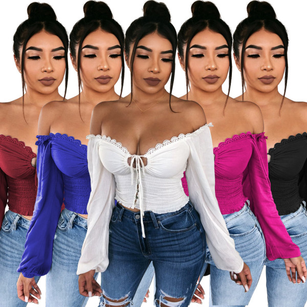 Sexy Pure Color Strapless Bodycon Short Top For Ladies ZS0230