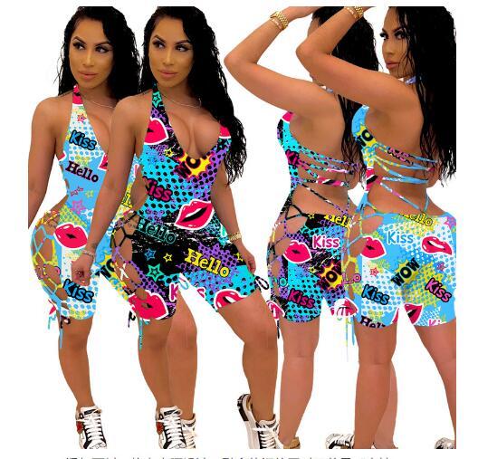 Women's fashion casual printed sexy dress TY1821