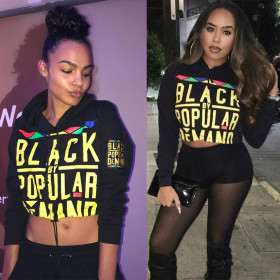 Newest Hooded Letters Printing Slim Bodycon Hoodies MA6066
