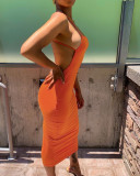 Summer new sexy halter dress with long dress DN8388