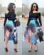 Lovely Plus Size Cartoon Printing Pleated Skirts LD8277