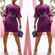 Wholesale Ladies Ruffle Half Sleeves Dress SC453