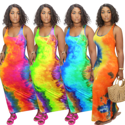 Trend positioning sleeveless dress NK126
