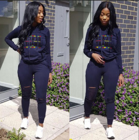 Hiking Ladies Suits Hooded T-Shirt Hollow Out Skinny Pants LD8196