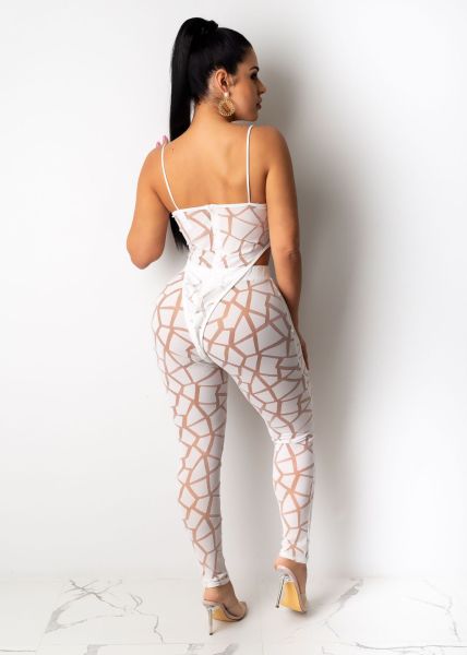 Women\'s sexy suit net gauze two-piece nightclub fun perspective AL079