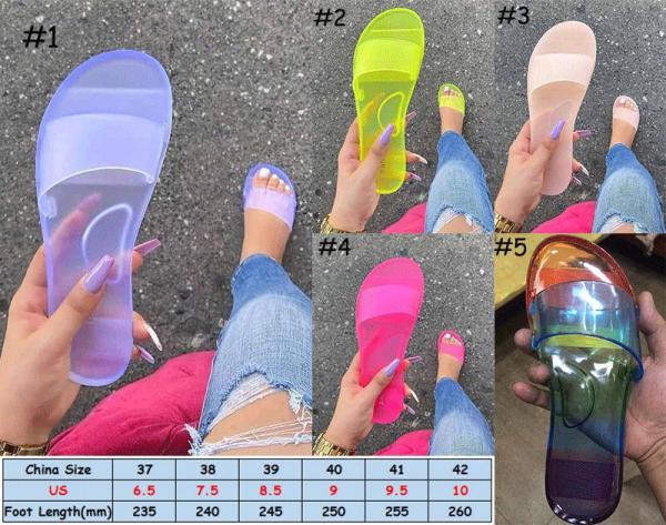Women's shoes crystal frosted flat sandals and slippers women 37-42 HWJ114