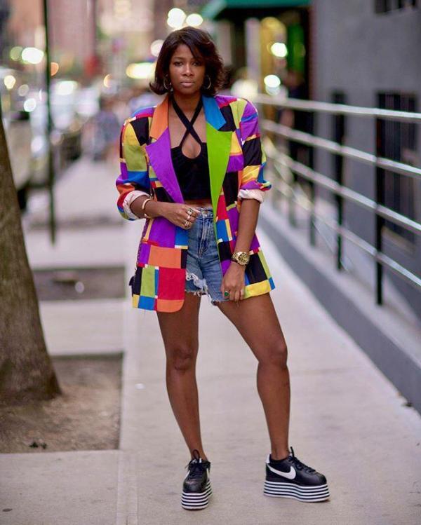 Checkered color suit jacket MOF5118