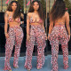 Sexy Swimsuits Bandage Bra Top Ruffle Wide Leg Pants SN3592