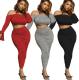 Sexy Strapless Flared Sleeves Mini Top With Pleated Midi Skirts Two Pieces Dress Sets SMD2028