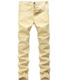 Locomotive personality folds Slim pants high elastic jeans TX999